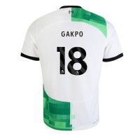 Camisa de time de futebol Liverpool Cody Gakpo #18 Replicas 2º Equipamento 2023-24 Manga Curta